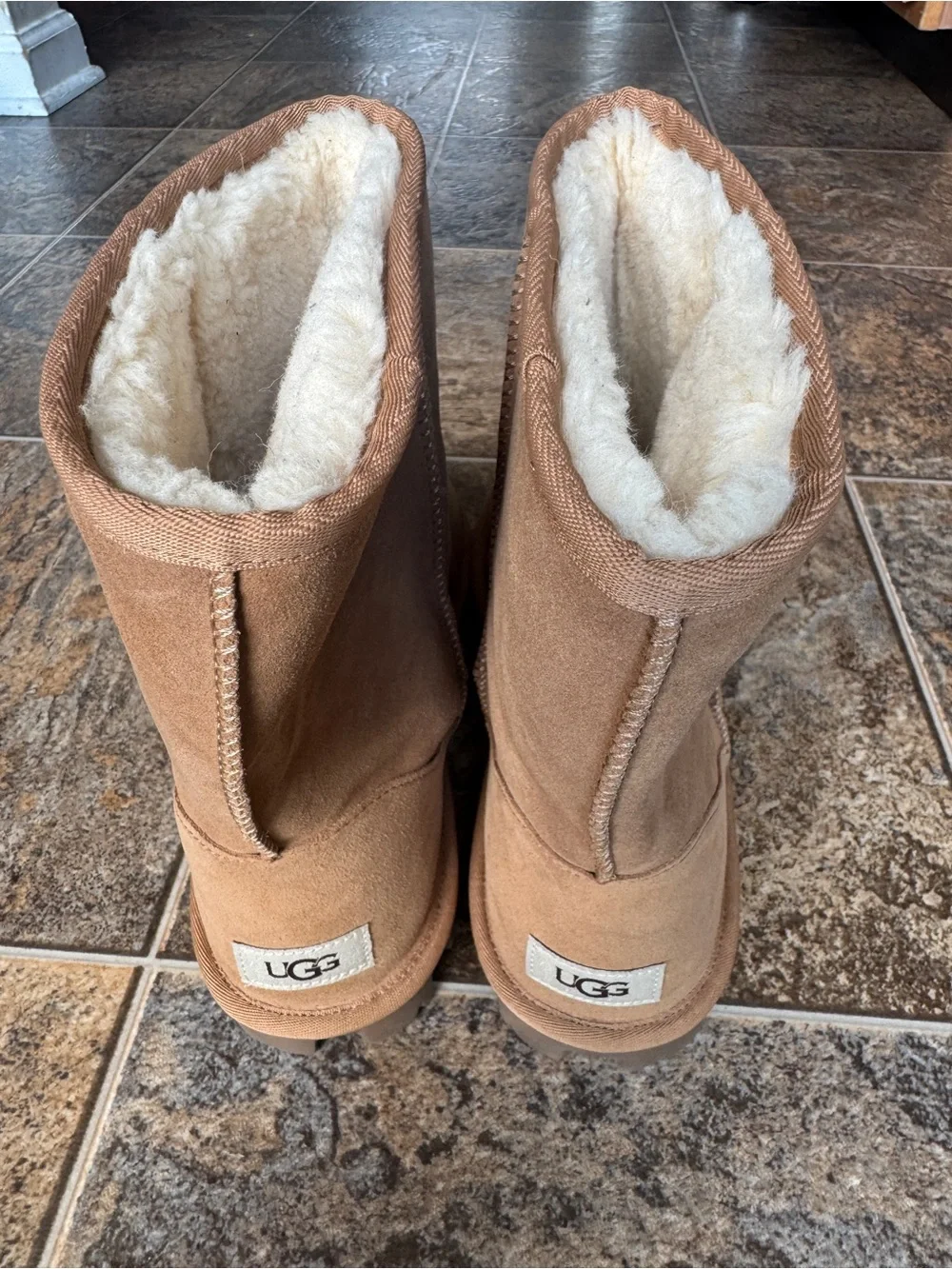 NEW!!! UGG Essential Short Boots- Chestnut tan, Women’s Size 10